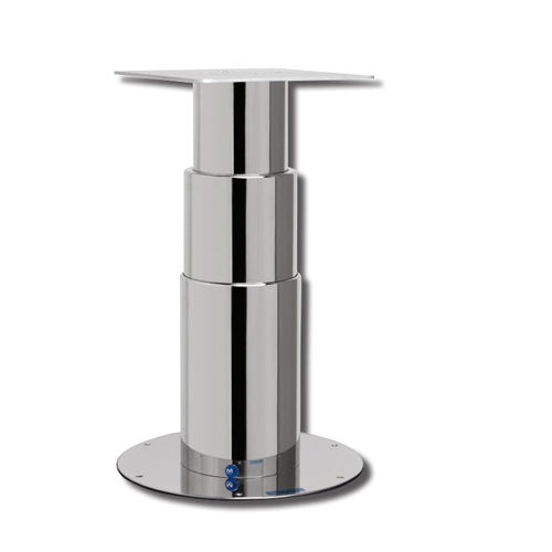 Pé de mesa elétrico - LEM E - Metalstyle Srl - telescópico / em aço inoxidável