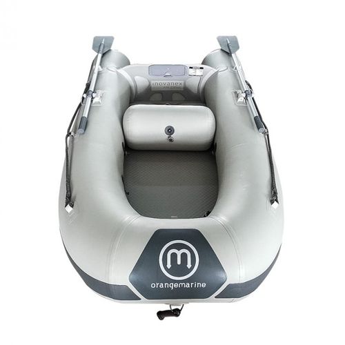 Barco inflável com motor de popa - Orange Marine - dobrável / máx. 5 pessoas / com fundo inflável