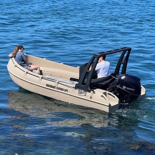 Bote com motor de popa - 435 - WHALY BOATS  - open / com console central / rotomoldado