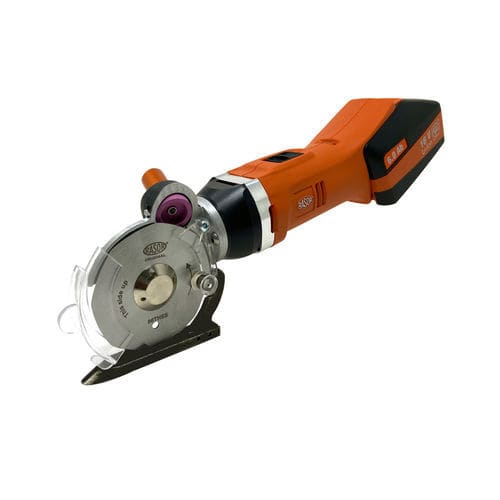 Máquina de corte com faca rotativa - FORZA - Rasor Elettromeccanica - a bateria / têxtil / de carpetes