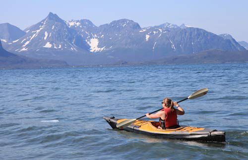 Caiaque dobrável - PUFFIN SACO - Pakboats/ScanSport, Inc. - de pesca / para adulto / de 2 lugares
