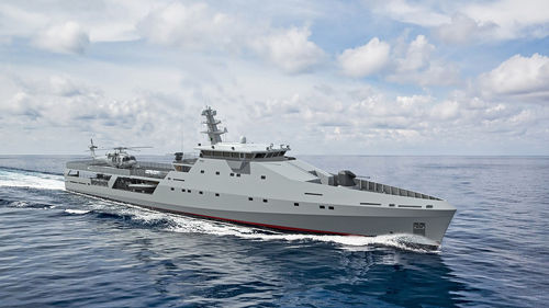 Navio de patrulha offshore - 66 OPV - ARES Shipyard - em aço