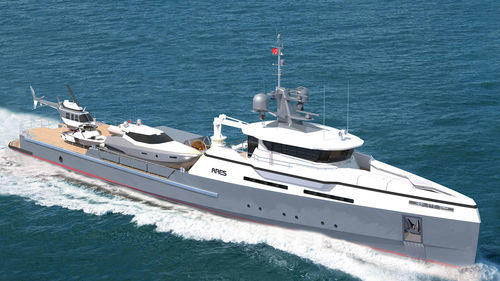 Navio de apoio a iates - 56 YSV - ARES Shipyard - em aço