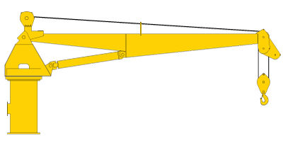 Guindaste para navio - DT SERIES - Allied Marine Crane - para cargas pesadas / com lança
