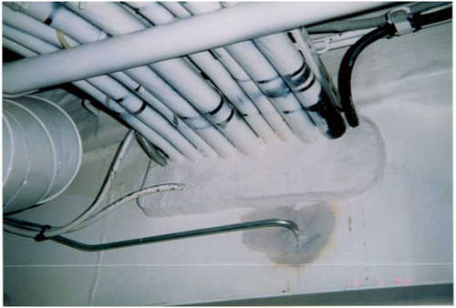 Espuma expansiva - "NAVYCROSS" PLUGGING SYSTEM - Marinoni spa - de revestimento / ignífuga / para cabos e tubos
