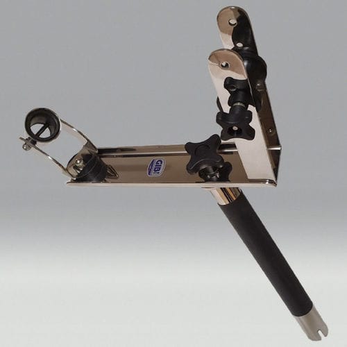 Suporte para vara de pesca para barcos - 132 - GIBI Marine - orientável / em aço inoxidável