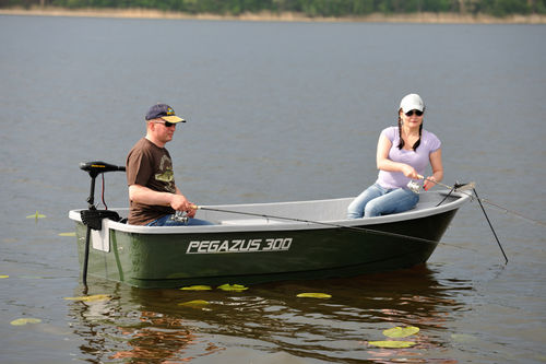 Bote com motor de popa - PEGAZUS  300 Fisher  - Przedsiebiorstwo Uslug Specjalistycznych ''PEGAZUS'' 