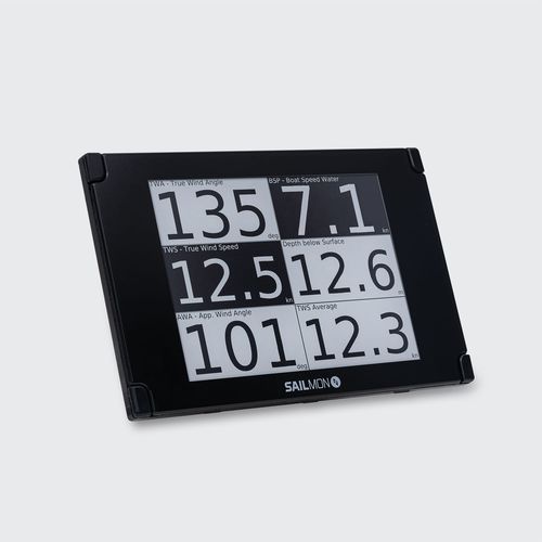 Instrumento multifuncional anemômetro - ELEMENT INK - Sailmon GmbH  - para veleiro / monocromático / fixo