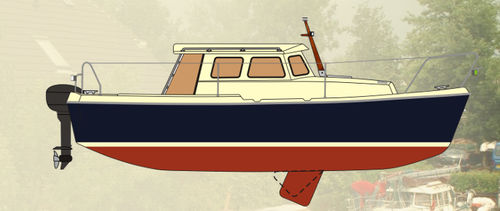 Lancha Cabin Cruiser com motor de centro - 620M - HABER YACHTS Sp. z o.o.  - com motor de popa / a diesel / com cockpit fechado
