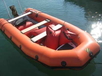 Barco profissional barco salva-vidas - RIBO 450  - Survitec Zodiac - com motor de popa / barco inflável semirrígido / barco inflável