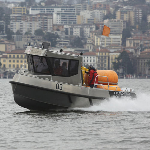 Barco profissional barco de serviço - PORTER 75 - STORMER MARINE - com motor de popa / em alumínio