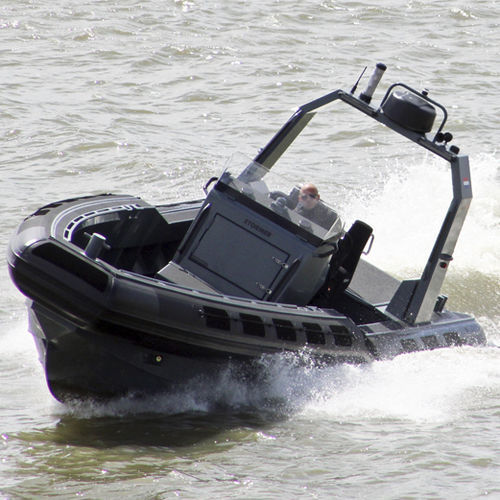 Barco profissional barco-patrulha - 90 - STORMER MARINE - com motor de centro / com casco rígido