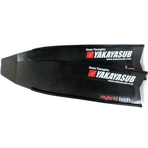 Nadadeira para pesca submarina -  7202F Hybrid. - Yakayasub - em carbono / fechada