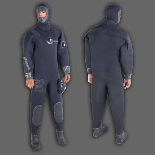 Roupa completa de mergulho - WORKER 3  - Aquata Euras Prod.- und Vertr. Ges. mbH - para uso profissional / roupa seca / em peça única