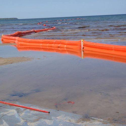Barreira de contenção - Beach  - LAMOR - flutuante / para rio / para zona de oscilação
