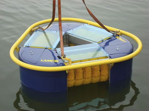 Skimmer de hidrocarbonetos tipo vertedouro - LMS 50/70 - LAMOR - com escovas múltiplas / de disco