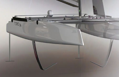 Catamarã - TORO 34R - Design Catamaran Inc - de regata / pernoite para 4 pessoas / em fibra de carbono