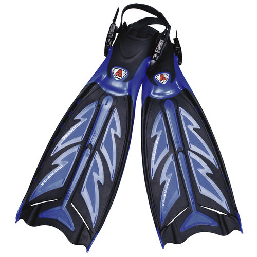 Nadadeira de mergulho - FN-600 (BLUE) - Aquatec - em plástico / em compósito / ajustável
