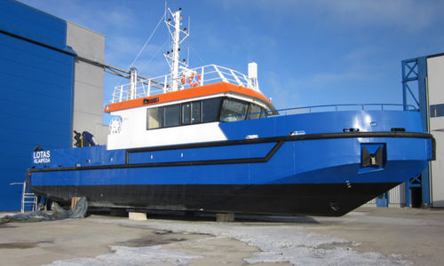 Barco profissional navio-balizador costeiro - LOTAS - Baltic Workboats AS - com motor de centro / em alumínio