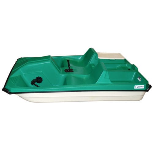 Pedalinho de 3 lugares - Captain  - BW Marine - em polietileno / azul / vermelho