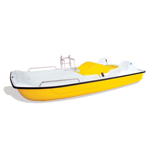 Pedalinho de 5 lugares - CAPRI SOLARIUM - AQUABLUE - em poliéster / azul / amarelo
