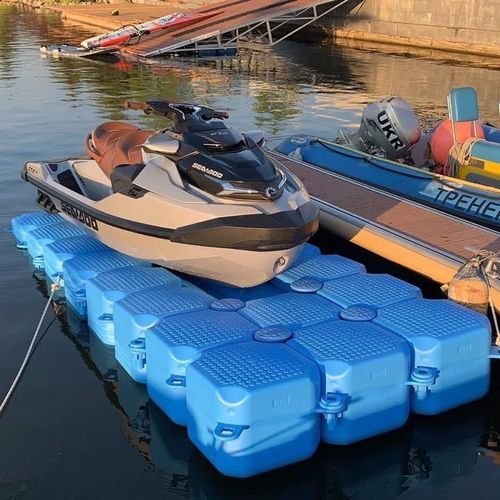 Píer Flutuante V Dock Plasti Co Ltd Modular De Atracação Para Jet Ski 6179