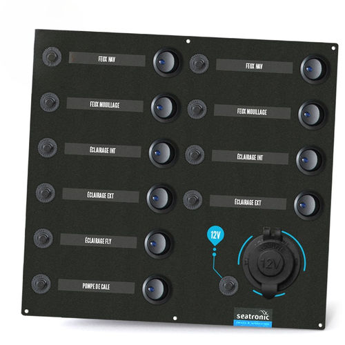 Quadro elétrico para barco - ETA10AC - seatronic - para iluminação / LED