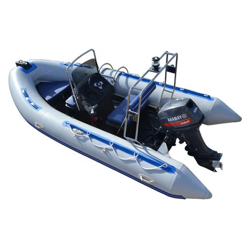 Barco inflável com motor de popa - 430 - MerVista Boat - semirrígido / com console central / rápido