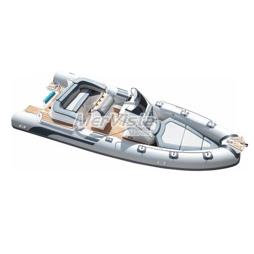 Barco inflável com motor de popa - 580 - MerVista Boat - semirrígido / open / com console central