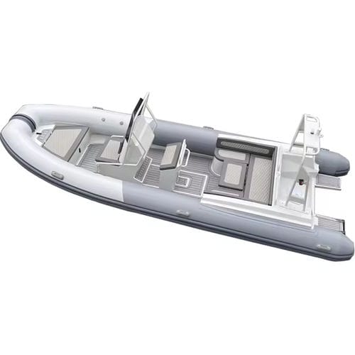 Barco inflável com motor de popa - 640 Ocean - MerVista Boat - de casco rígido (RIB) / open / com console central