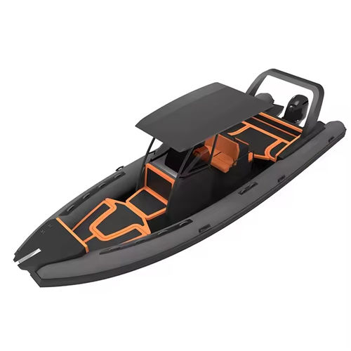 Barco inflável com motor de popa - 860  - MerVista Boat - bimotor / com casco rígido / open
