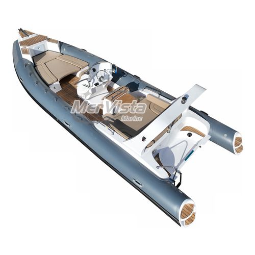 Barco inflável com motor de popa - 760C - MerVista Boat - bimotor / de casco rígido (RIB) / open