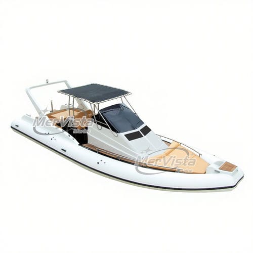 Barco inflável com motor de popa - 960 Luxury - MerVista Boat - bimotor / semirrígido / de casco rígido (RIB)
