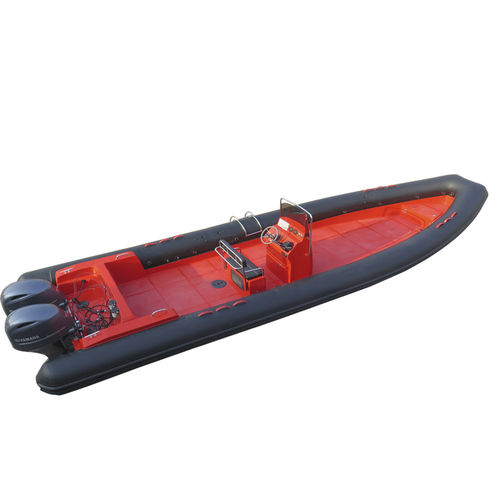 Barco inflável com motor de popa - 880 Luxury   - MerVista Boat - bimotor / de casco rígido (RIB) / open