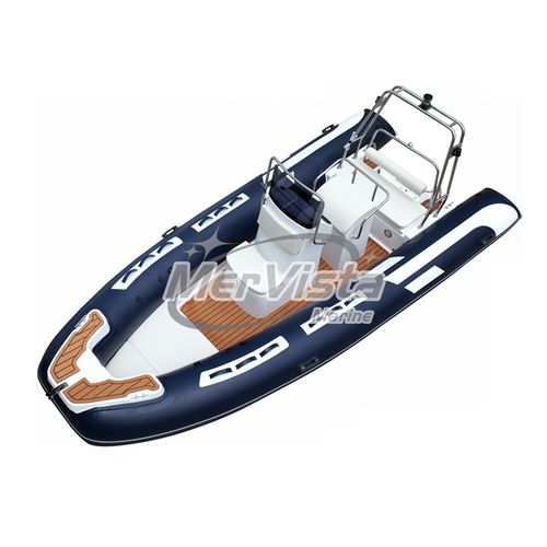 Barco inflável com motor de popa - 520C Hypalon  - MerVista Boat - de casco rígido (RIB) / open / com console central