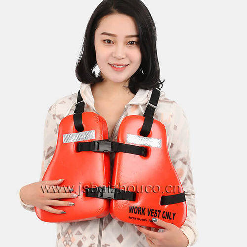 Colete auxiliar de flutuação para esportes aquáticos - JBY-5398 - Jiangsu Baizhou Safety Technology Co,.ltd. - unissexo / de espuma / laranja