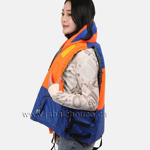 Colete auxiliar de flutuação para esportes aquáticos - JBY-5616 - Jiangsu Baizhou Safety Technology Co,.ltd. - unissexo / de espuma / laranja