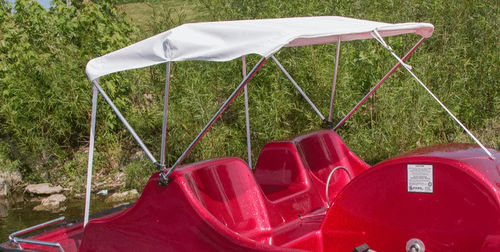 Capota para barco a pedais - CANOPY - Kay Park Recreation - para cockpit / com estrutura em aço inoxidável / branca