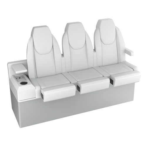 Banco para barco - STL BENCH NO.3 CUSTOM - M.A. Marine Solutions Sp. z o. o. - de iate / de 3 lugares / multicores
