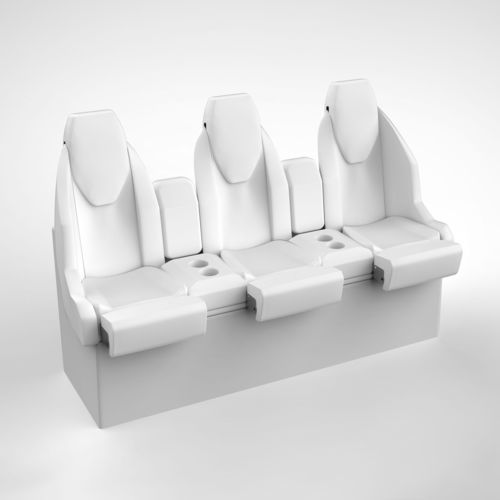 Banco para barco - STL BENCH NO.3 - M.A. Marine Solutions Sp. z o. o. - para iate / de 3 lugares / multicores