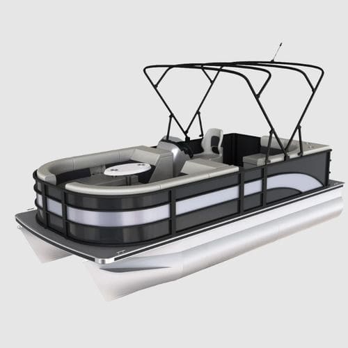 Pontoon boat com motor de popa - 580 AL - Driftmark Marine - open / com console lateral / de pesca