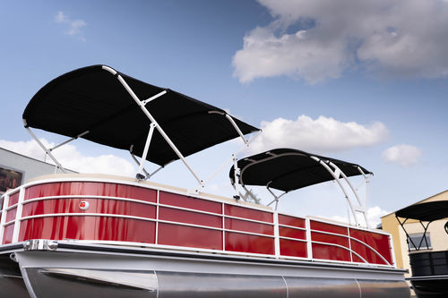 Pontoon boat com motor de popa - 250 AL - Driftmark Marine - tri-tube / open / com console lateral