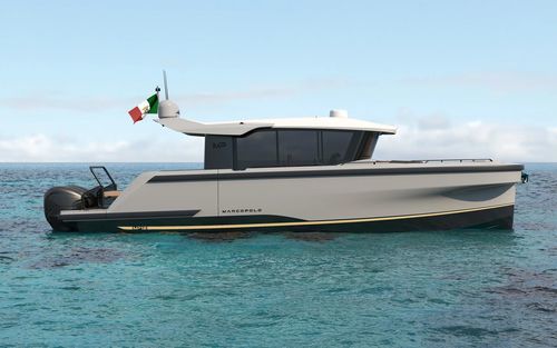 Lancha Express Cruiser com motor de popa - MP12 - Marcopolo Yachts by 3AF Shipyard S.r.l - trimotor / com hard-top / máx. 14 pessoas