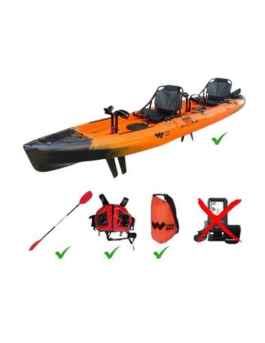 Caiaque aberto - SAMOA ADVENTURE - LONG WAVE - modular / de turismo / de pesca