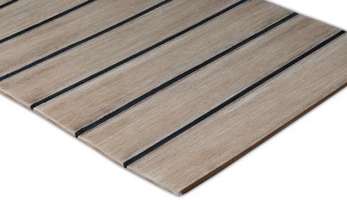 Revestimento de convés antiderrapante - Dura Teak - efeito de teca / em teca sintética / ecológico