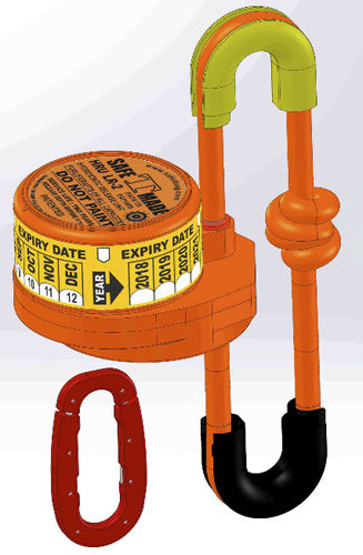 Unidade de liberação para balsa salva-vidas - HRU LR-2 - Safetmade Marine Products Co. - automática / para navio
