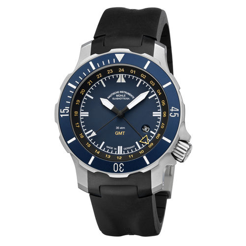Relógio de pulso náutico de homem - SEEBATAILLON GMT - Mühle-Glashütte GmbH nautische Instrumente und Feinmechanik