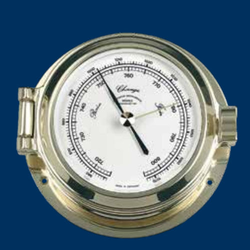 Barômetro digital - MS-51-12-120-ME - Mühle-Glashütte GmbH nautische Instrumente und Feinmechanik - em latão / branco