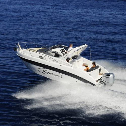 Lancha Cabin Cruiser com motor de popa - 750  - SAVER  S.R.L. - open / máx. 8 pessoas / pernoite para 2 pessoas