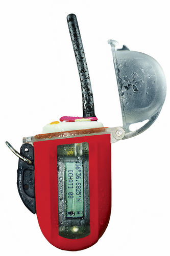Rádio para barco - (Red) Marine Rescue Radio with GPS - Nautilus LifeLine - portátil / VHF / à prova de água